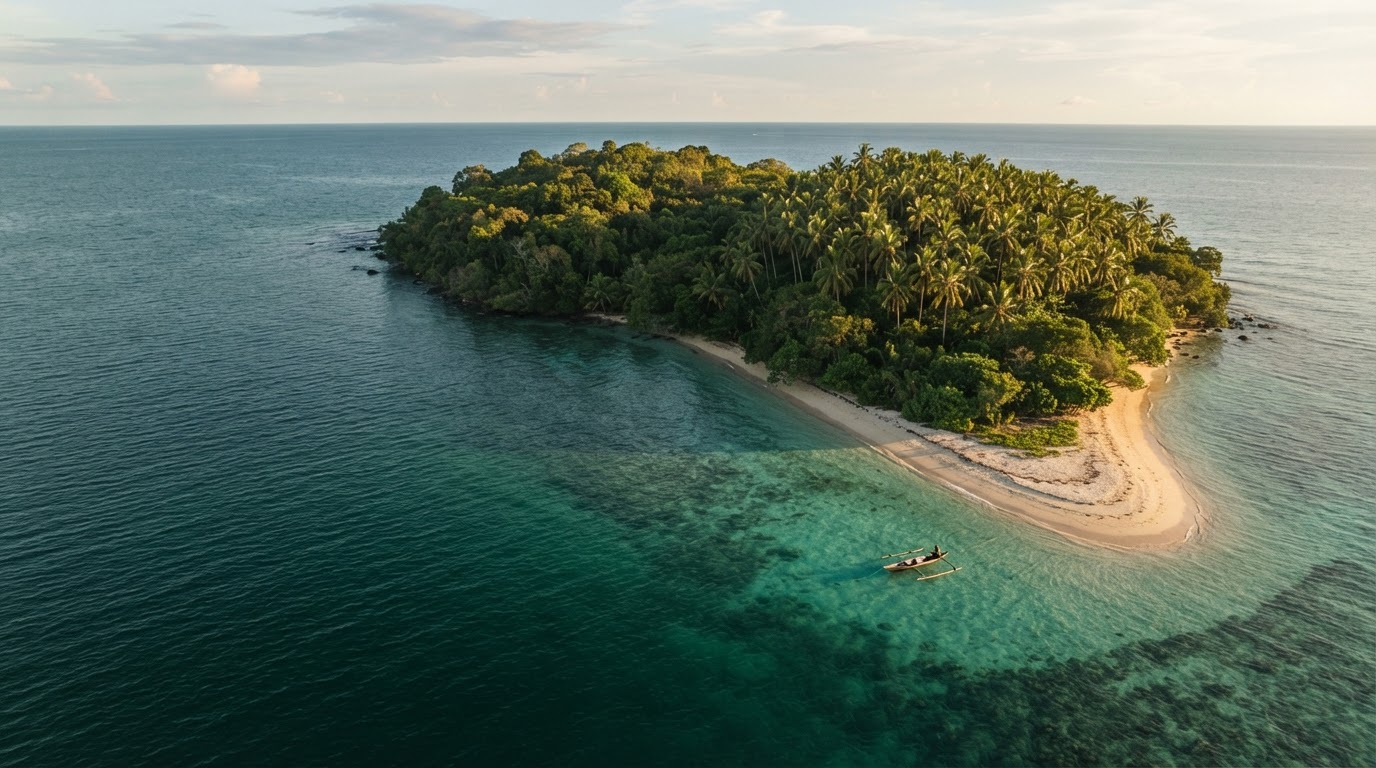 Garis pantai kepulauan Kalimantan Barat